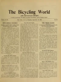 The Bicycling World, Vol 47, No 26 cover