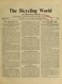 The Bicycling World, Vol 47, No 3 cover