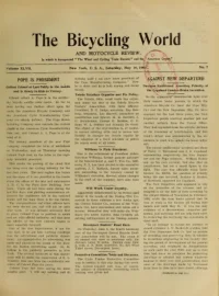 The Bicycling World, Vol 47, No 7 cover