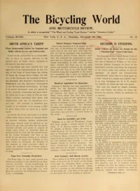 The Bicycling World, Vol 48, No 12 cover