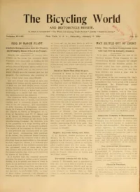 The Bicycling World, Vol 48, No 15 cover