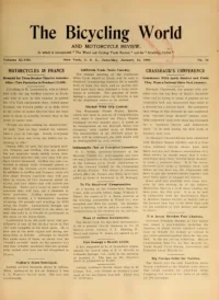 The Bicycling World, Vol 48, No 16 cover