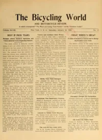 The Bicycling World, Vol 48, No 17 cover