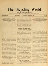 The Bicycling World, Vol 48, No 19 cover