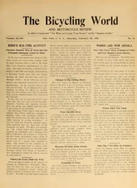 The Bicycling World, Vol 48, No 21 cover