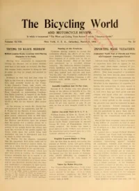 The Bicycling World, Vol 48, No 23 cover