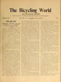 The Bicycling World, Vol 48, No 4 cover