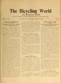 The Bicycling World, Vol 48, No 5 cover