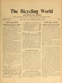 The Bicycling World, Vol 48, No 6 cover