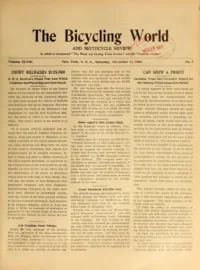 The Bicycling World, Vol 48, No 7 cover