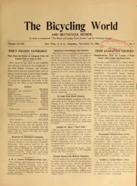 The Bicycling World, Vol 48, No 8 cover