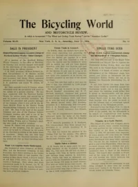 The Bicycling World, Vol 49, No 11 cover
