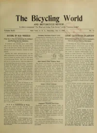 The Bicycling World, Vol 49, No 14 cover