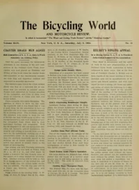 The Bicycling World, Vol 49, No 15 cover