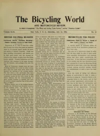 The Bicycling World, Vol 49, No 16 cover