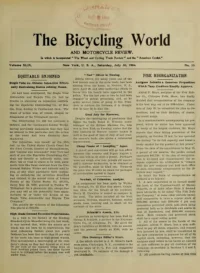 The Bicycling World, Vol 49, No 18 cover