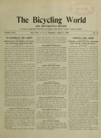 The Bicycling World, Vol 49, No 19 cover