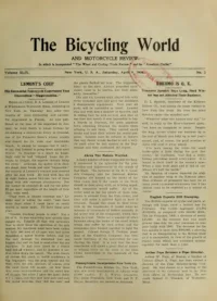The Bicycling World, Vol 49, No 2 cover