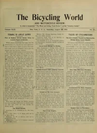 The Bicycling World, Vol 49, No 22 cover
