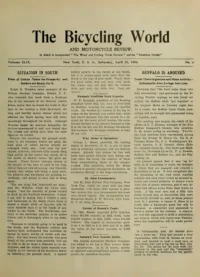 The Bicycling World, Vol 49, No 4 cover