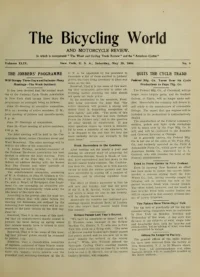 The Bicycling World, Vol 49, No 9 cover