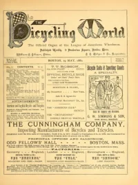 The Bicycling World, Vol 5, No 2 cover