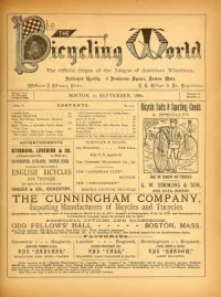 The Bicycling World, Vol 5, No 20 cover