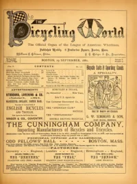 The Bicycling World, Vol 5, No 21 cover
