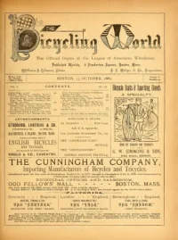 The Bicycling World, Vol 5, No 23 cover