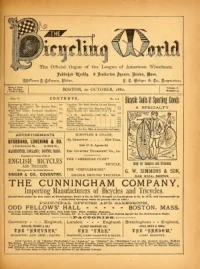 The Bicycling World, Vol 5, No 24 cover