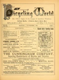 The Bicycling World, Vol 5, No 26 cover