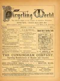 The Bicycling World, Vol 5, No 4 cover