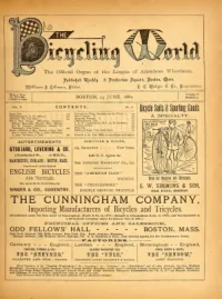 The Bicycling World, Vol 5, No 7 cover