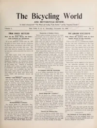 The Bicycling World, Vol 50, No 13 cover
