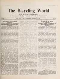 The Bicycling World, Vol 50, No 14 cover