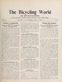 The Bicycling World, Vol 50, No 16 cover