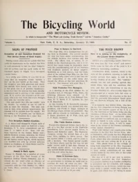 The Bicycling World, Vol 50, No 17 cover