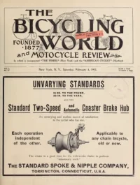 The Bicycling World, Vol 50, No 19 cover