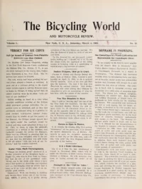 The Bicycling World, Vol 50, No 23 cover
