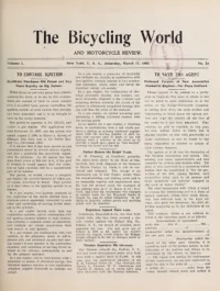 The Bicycling World, Vol 50, No 24 cover