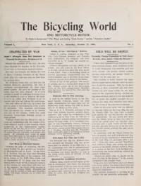 The Bicycling World, Vol 50, No 4 cover