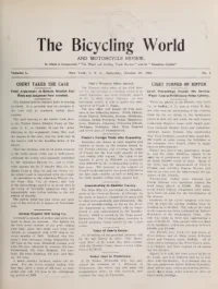 The Bicycling World, Vol 50, No 5 cover