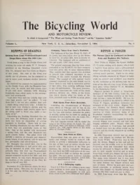 The Bicycling World, Vol 50, No 6 cover