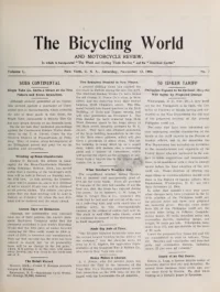 The Bicycling World, Vol 50, No 7 cover