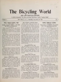 The Bicycling World, Vol 50, No 9 cover