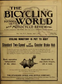 The Bicycling World, Vol 51, No 1 cover