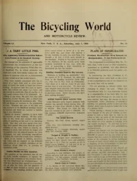 The Bicycling World, Vol 51, No 14 cover