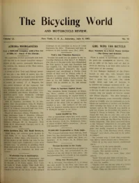 The Bicycling World, Vol 51, No 15 cover