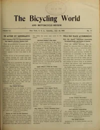 The Bicycling World, Vol 51, No 17 cover