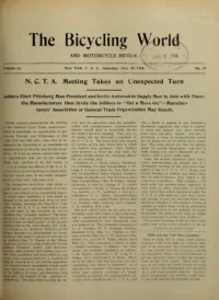 The Bicycling World, Vol 51, No 18 cover
